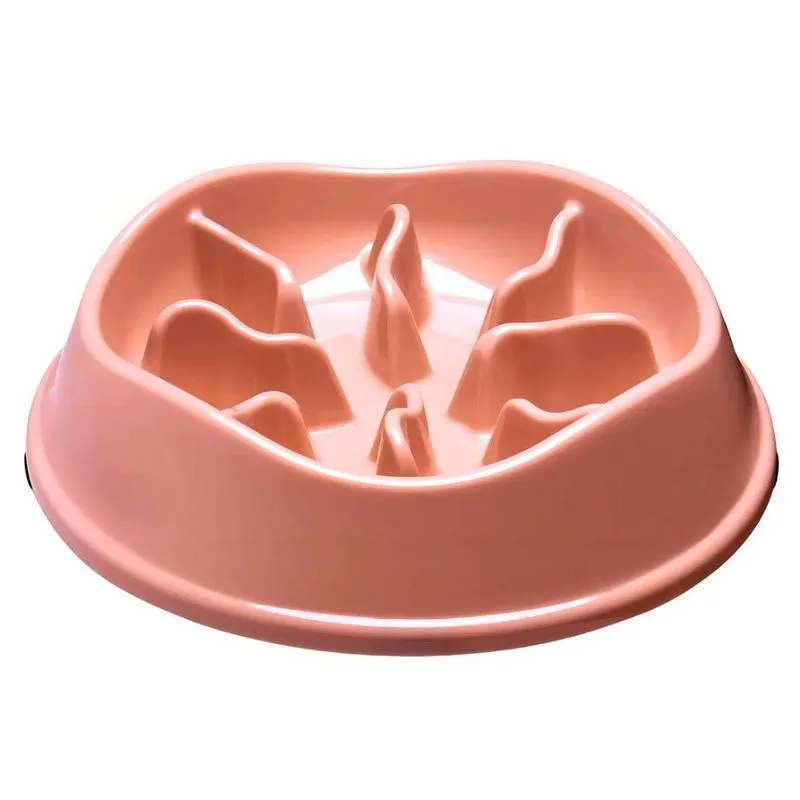 Comedouro Para Pets Alto Starkpet High 550ml Rosê (MP)