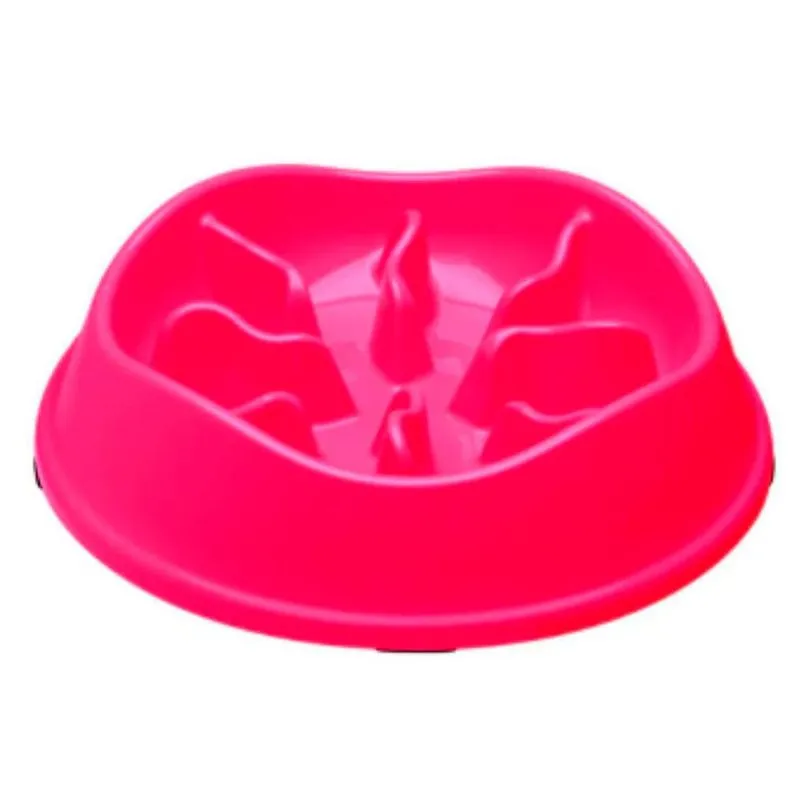 Comedouro Para Pets Lento Interativo Starkpet 550ml Pink Neon (MP)