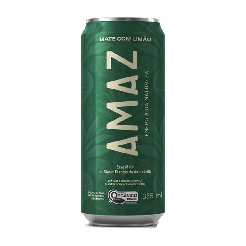 Energético Mate Com Limão Orgânico Amaz 355ml