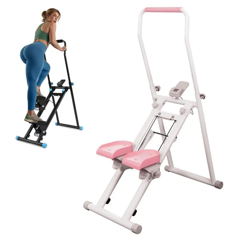 Máquina De Escalada Simulador Caminhada Fitness Até 130kg