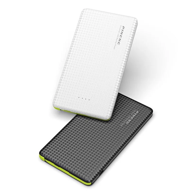 Carregador Portátil Power Bank Pineng 5000mah Slim Preto