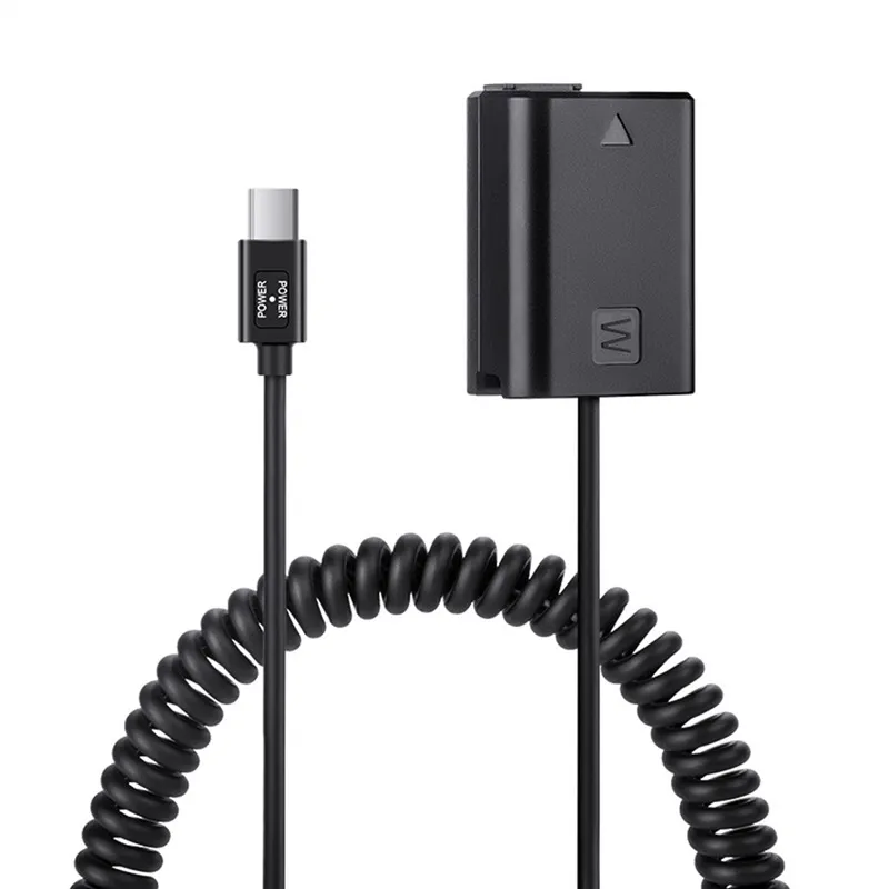 Adaptador Ca De Alimentação Cc De Bateria Fictícia Tipo C Np-fw50 Ac-pw20