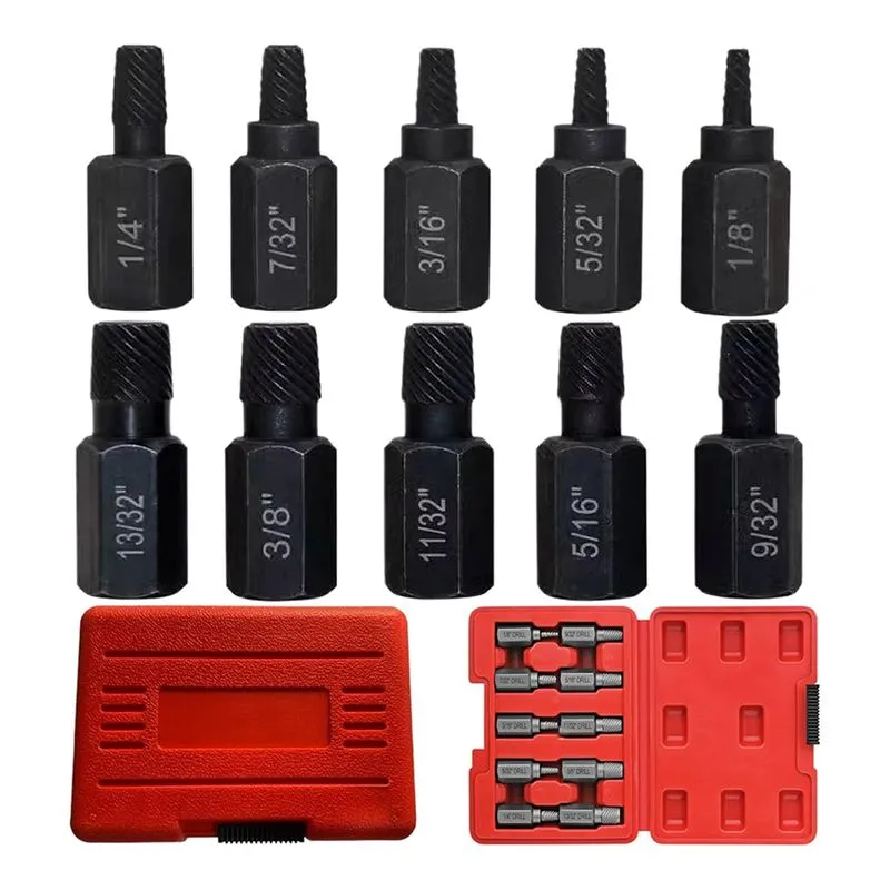 10pcs Broken Head Bolt Screw Cap Extractor,damaged Bolt Extr