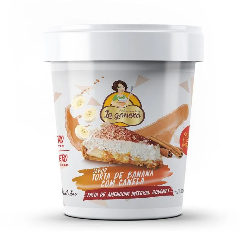 Pasta De Amendoim Integral Torta Banana/canela 1kg La Ganexa