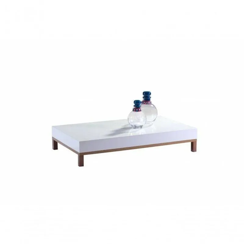 Mesa De Centro Com Vidro 0,7m - Minimal - Sheldon Móveis