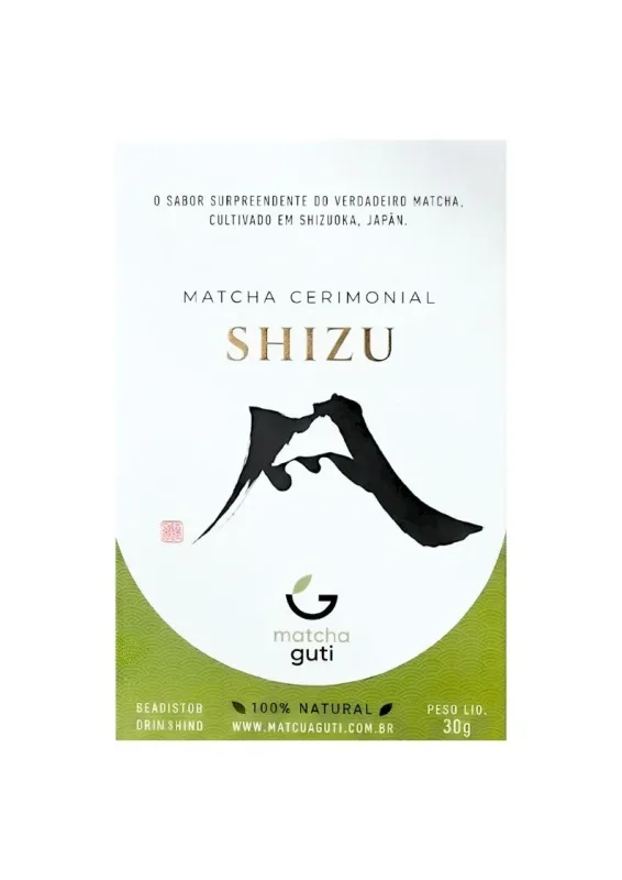 GUTI MATCHA CERIMONIAL SHIZU 30g - Chá verde em pó (Matcha cerimonial shizu). Origem: Japão