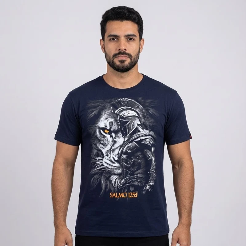 Camiseta Azul | Salmo 125:1 G