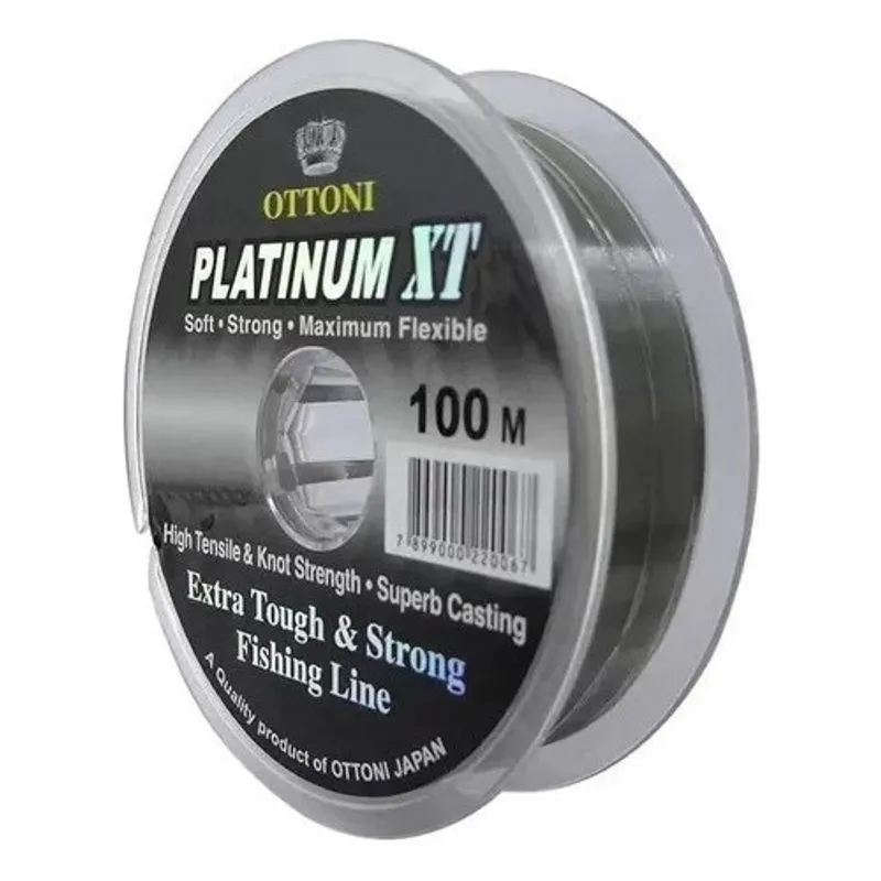 Linha Monofilamento Ottoni Platinum Xt 0,30mm 26,8lbs - 100m
