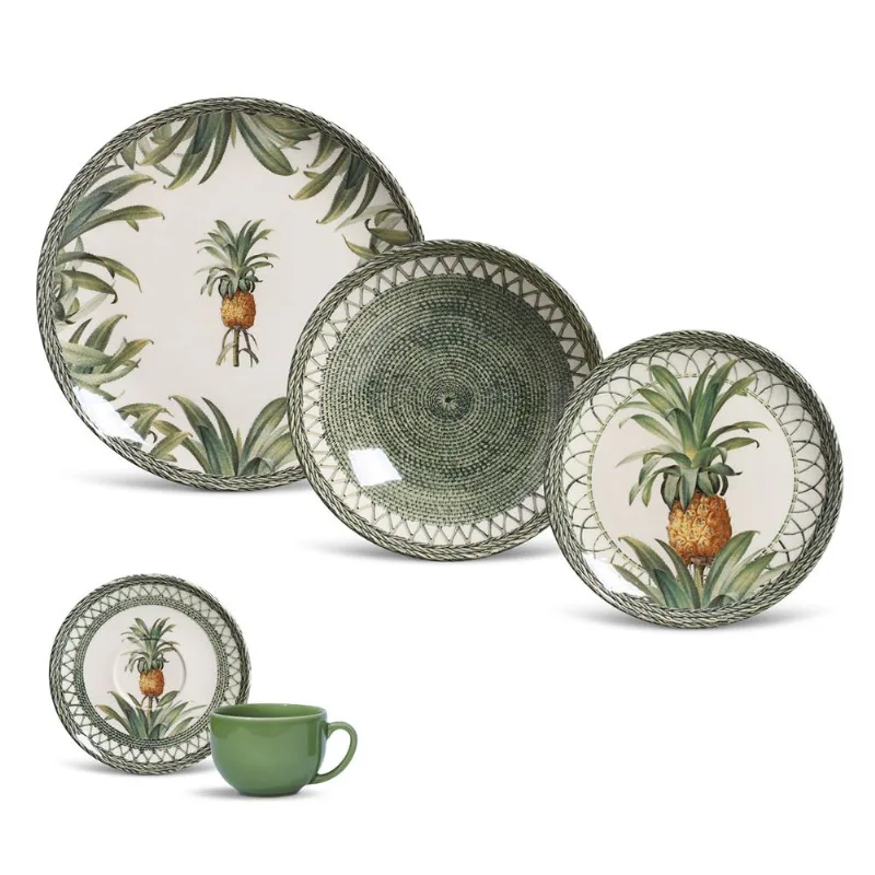 Aparelho de Jantar 30 Peças Coup Pineapple Green