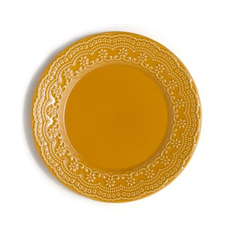 Conjunto com 6 Pratos Raso Madeleine Especiarias Curry Ø26cm - por Rita Lobo
