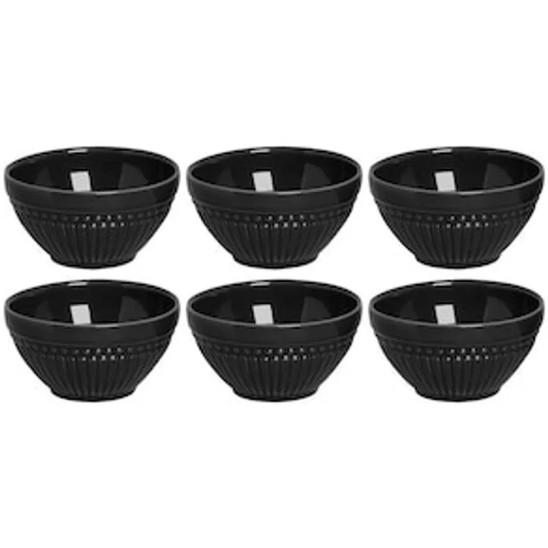Conjunto de Bowls Porto Brasil Roma em Cerâmica Feldspática 367 ml – 6 Peças