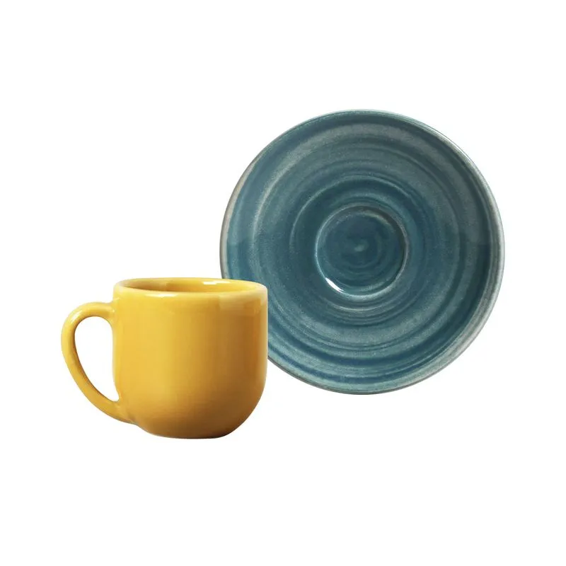 Xícara de Café Coup Spiral Cerâmica 6 Peças Porto Brasil