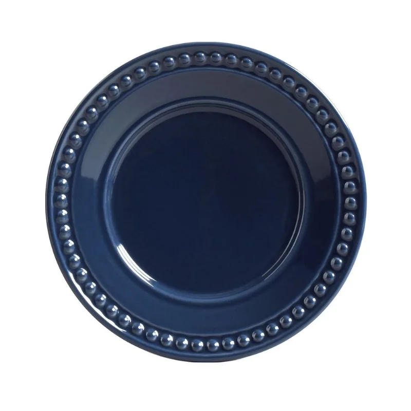 Conjunto com 6 Pratos de Sobremesa Atenas Deep Blue Ø20,5cm