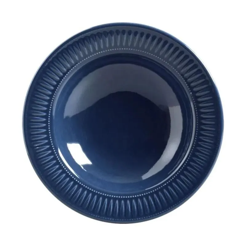 Prato PORTO BRASIL Daisy Deep Blue Lanche