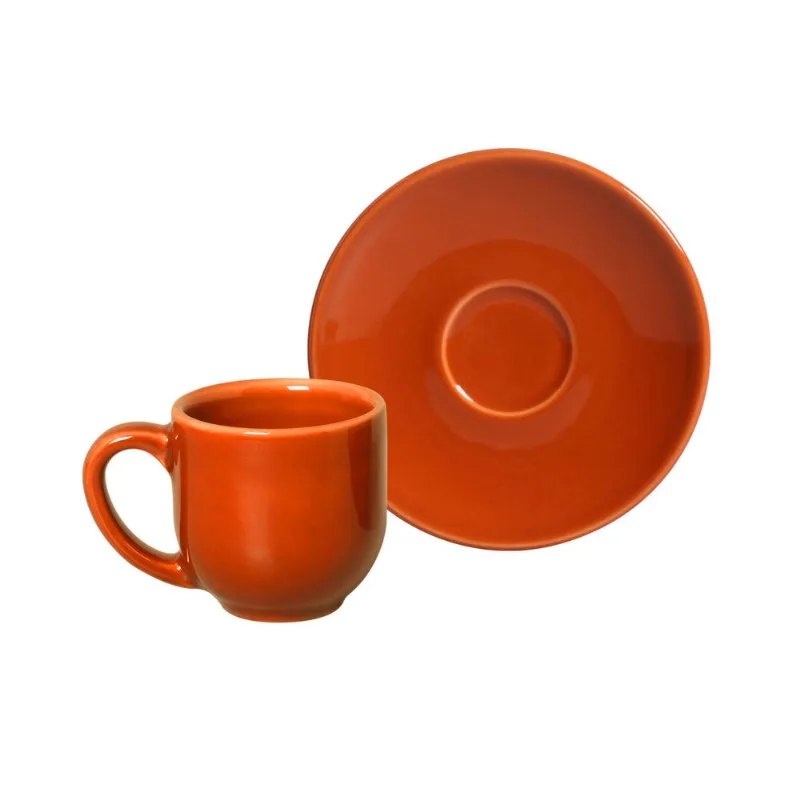 CONJUNTO C/ 6 XÍCARAS DE CAFÉ C/ PIRES COUP CANTALOUPE 112ml