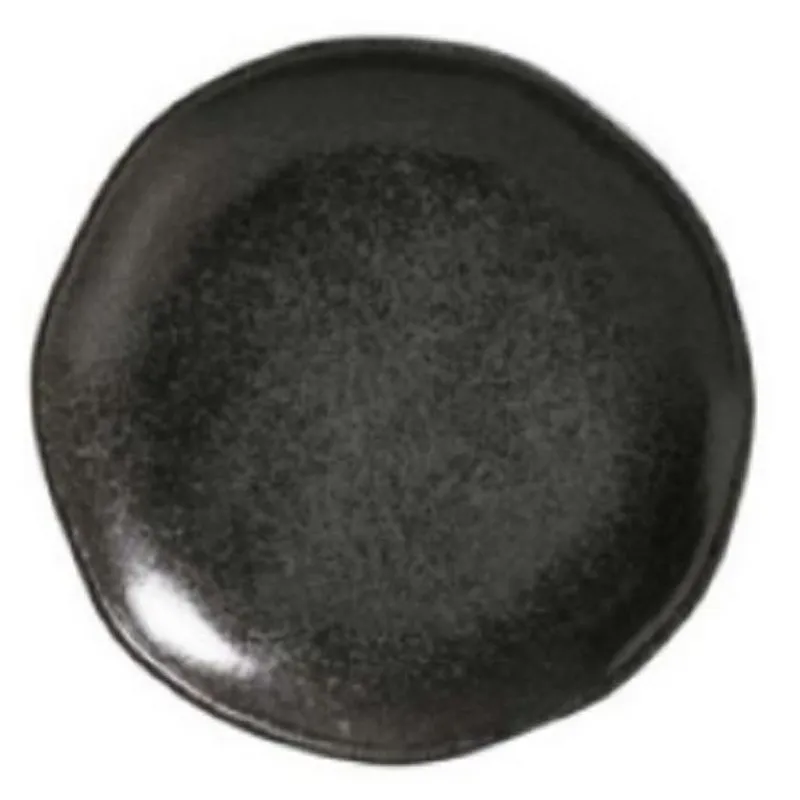Conjunto Com Pratos De Sobremesa Orgânico Granito- 19,5cm