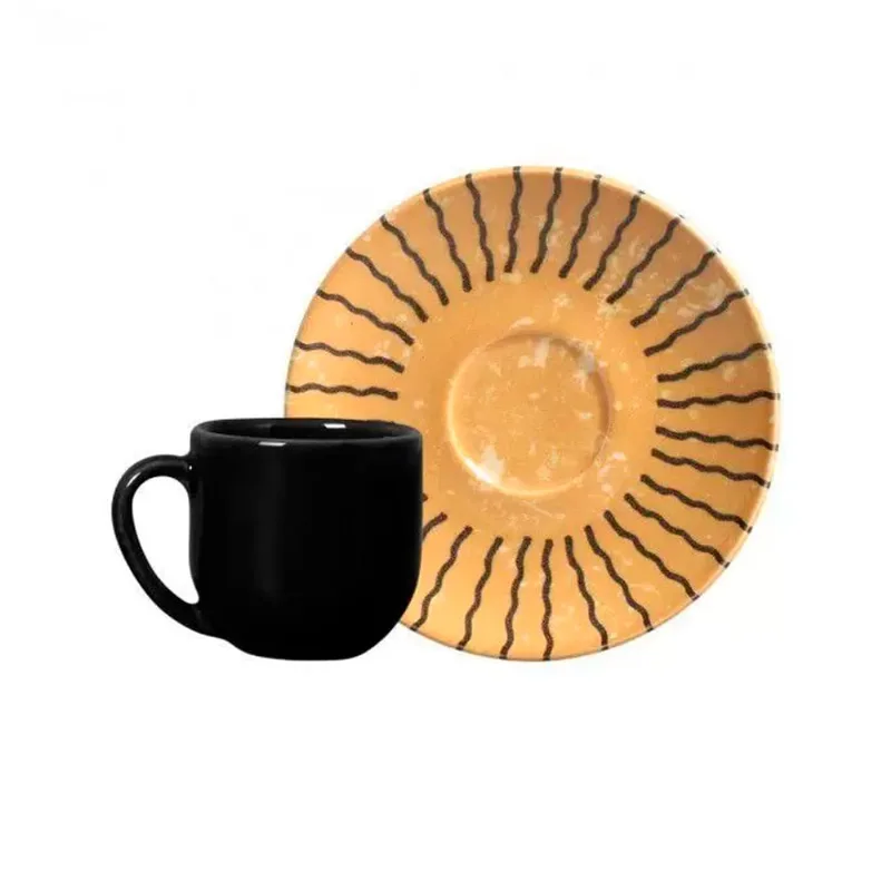 Xícara Café Cerâmica Coup Tulum com Pires Porto Brasil 112ml 35980001