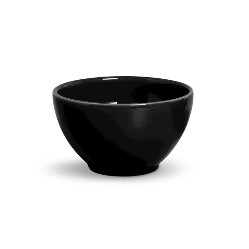 Conjunto com 6 Bowl Liso Preto 587ml