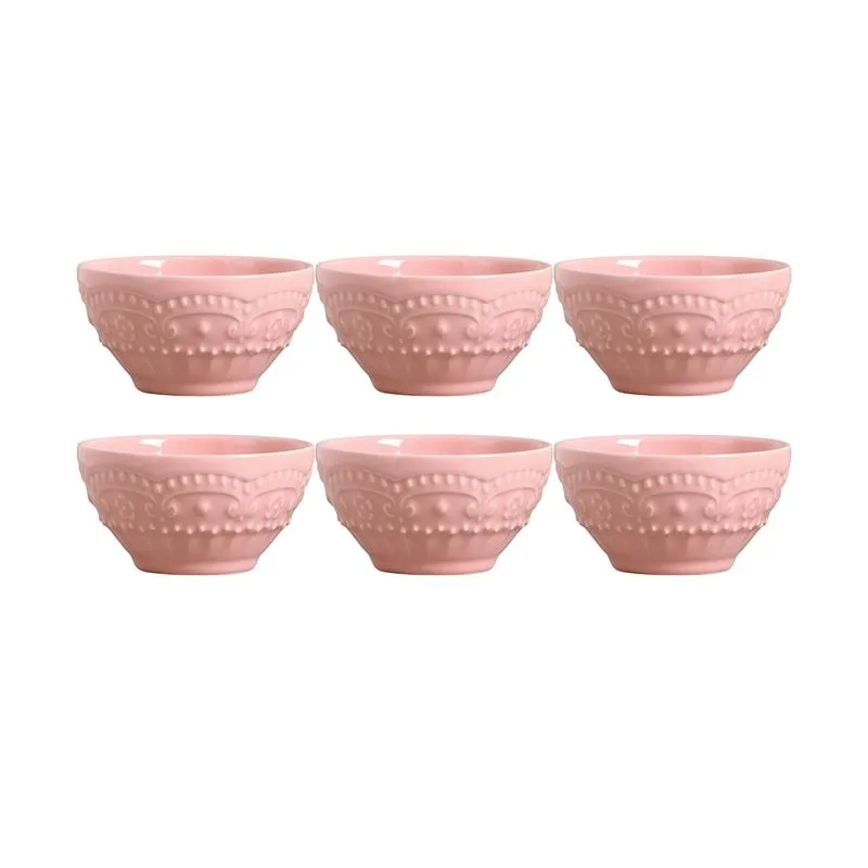 Conjunto De 6 Bowl Esparta Rosa 378589 Porto Brasil