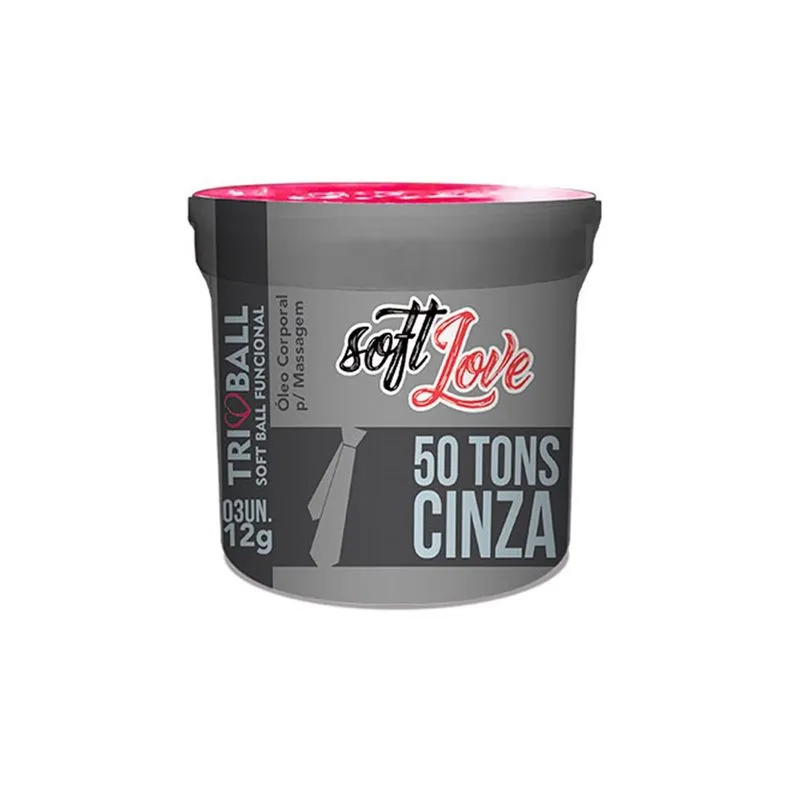Bolinha Explosiva 50 Tons De Cinza (3 Und) - Soft Love