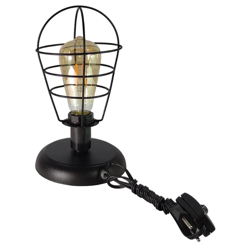 Abajur Aramado Lampshape preto Sala Quarto cozinha banheiro