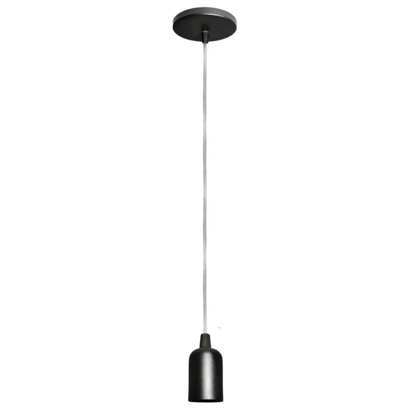 Pendente moderno modelo Clean preto Todos Ambientes - Joanto