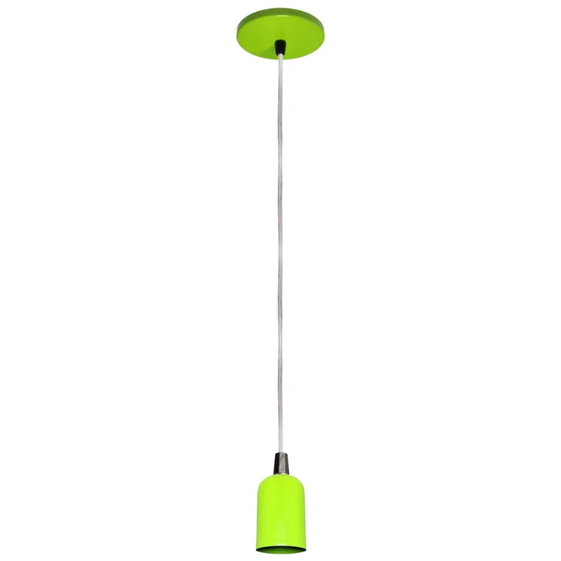 Pendente moderno modelo Clean verde Todos Ambientes - Joanto