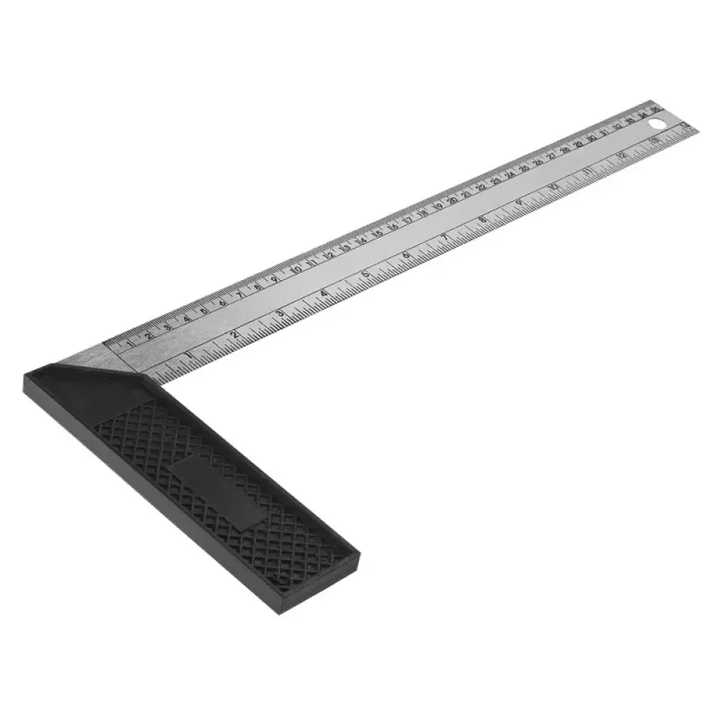 Esquadro Aço Inox 12" 300 mm Cabo Worker