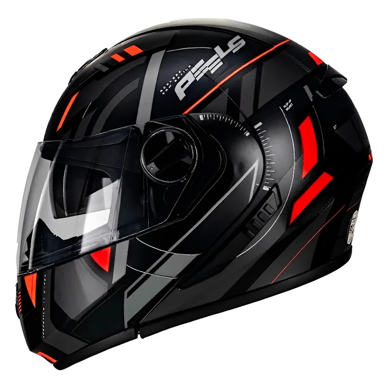 Capacete Peels Urban 2 Dynamic Fosco Preto Vermelho 56