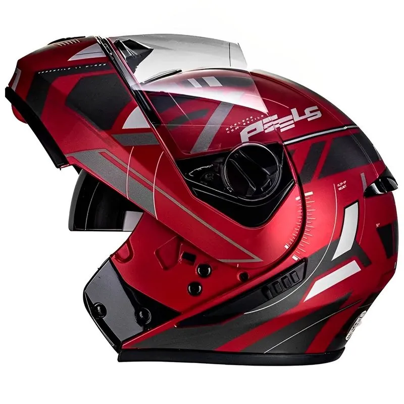 Capacete Peels Urban 2 Dynamic Fosco Vermelho Grafite 58