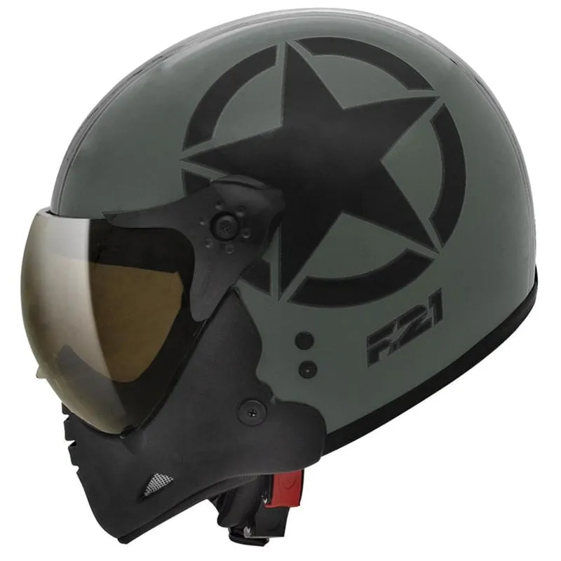 Capacete Peels F-21 Us Army Verde Militar Fosco/Preto 56