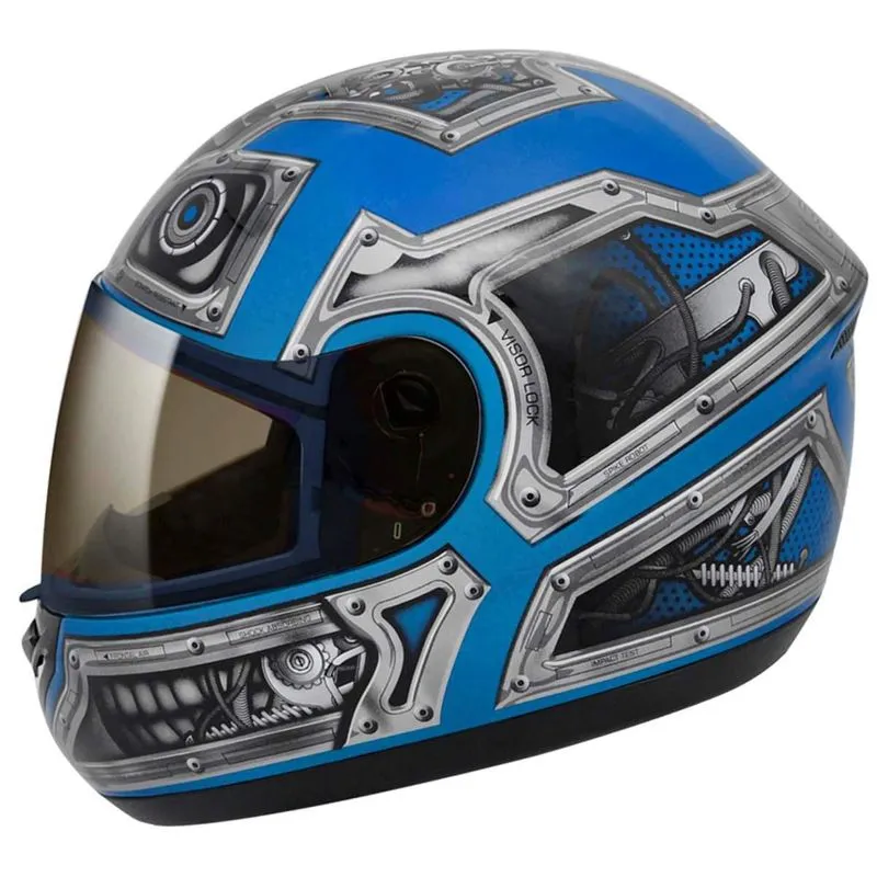 Capacete Peels Spike Robot Ciano 60