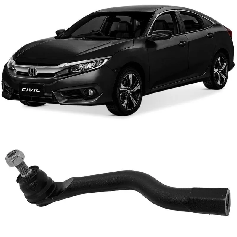 Terminal Direção Motorista Honda Civic 2016 a 2002 Viemar
