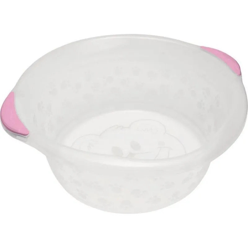 Bacia Transparente Cajovil Rosa 28 Litros