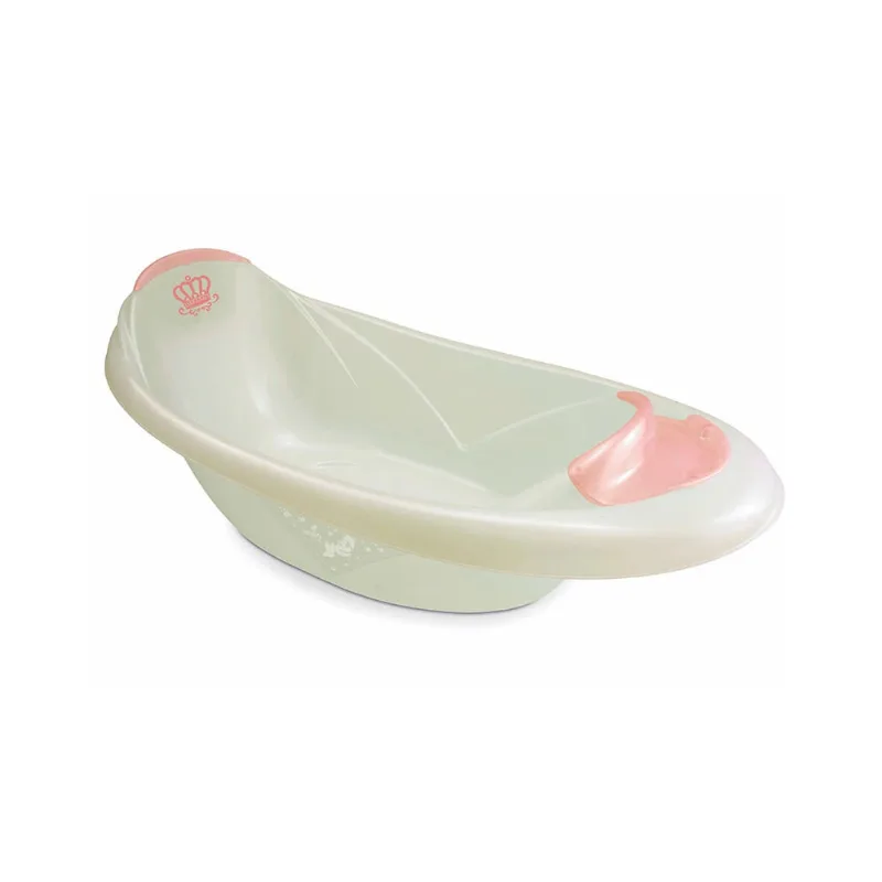 Banheira Infantil Majestic Branco Perolado com Rosa 22L