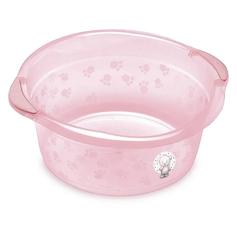 Bacia Infantil 15 Litros Fofura Adoleta Bebê - Rosa