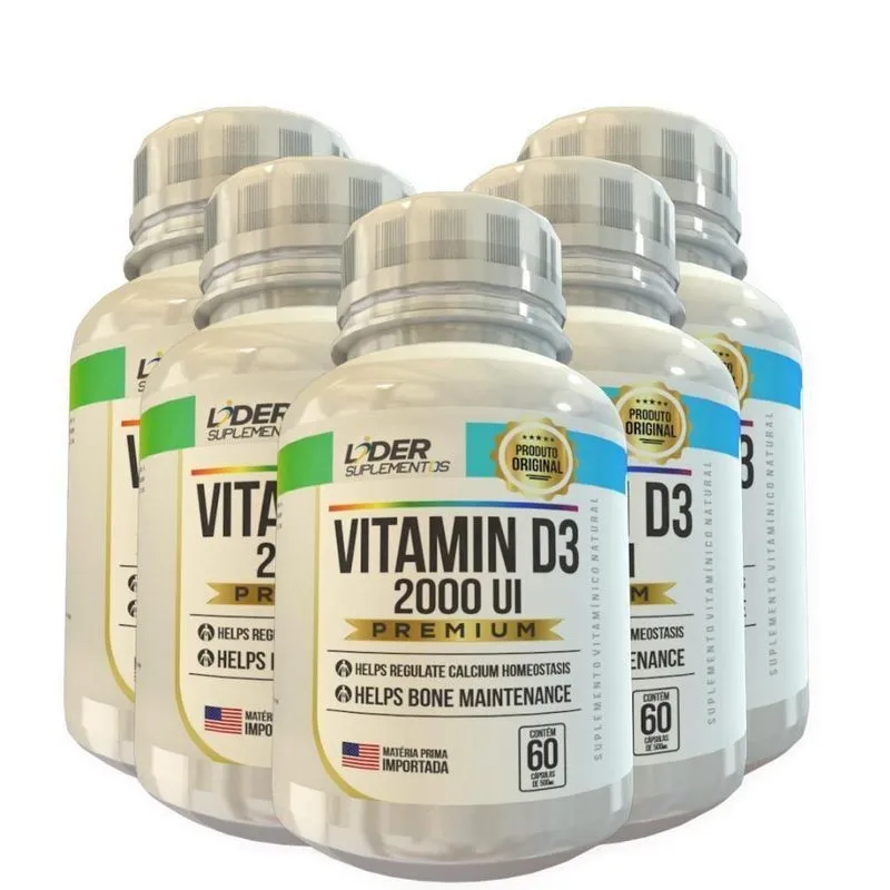 Colágeno Tipo 1, 2 E 3 Com Vit+ C Caps 500mg Kit Com 5 Potes