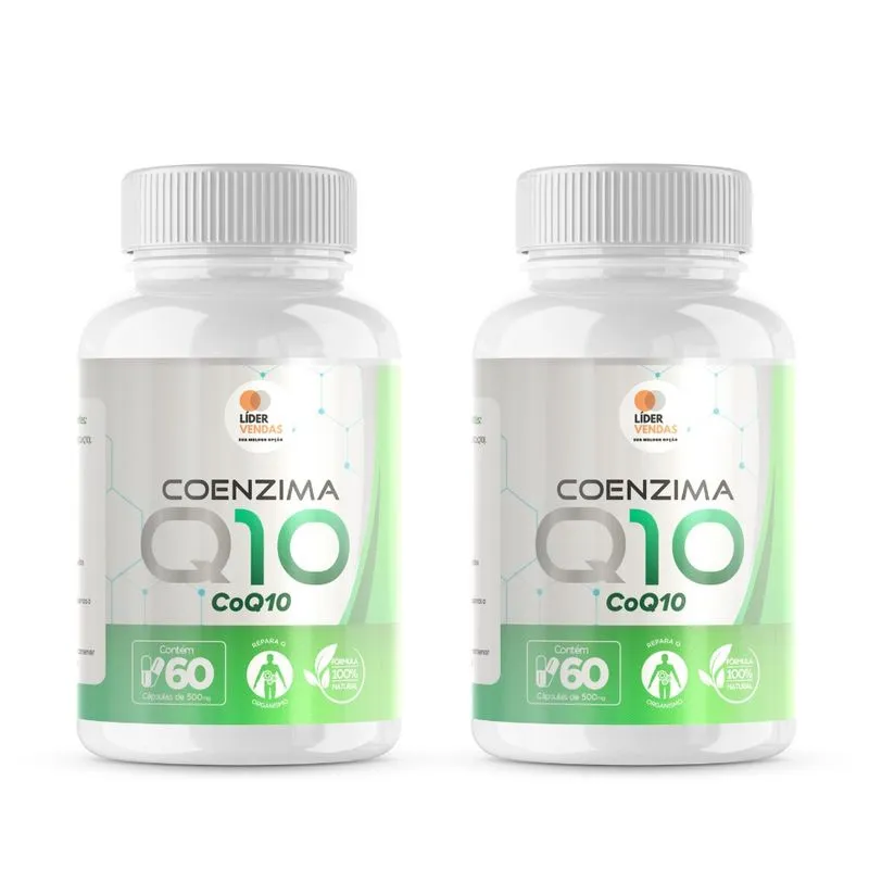 Coenzima Q10 100Mg 60 Cápsulas Kit Com 2 Potes