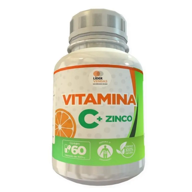 Vitamina C+zinco 500mg 60 Cápsulas
