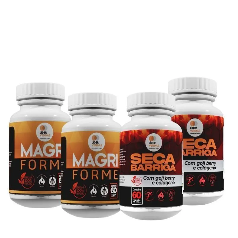 Combo 2 Magri Forme 60 Cáps + 2 Seca Barriga 60 Cáps