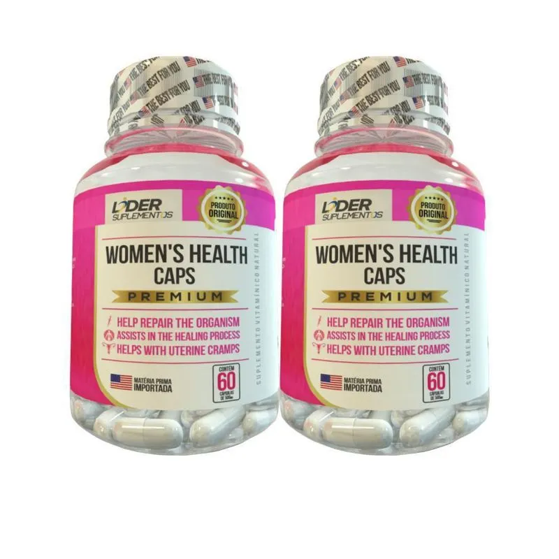 Women'S Health Caps - 60 Cápsulas 500Mg - Kit Com 2 Potes