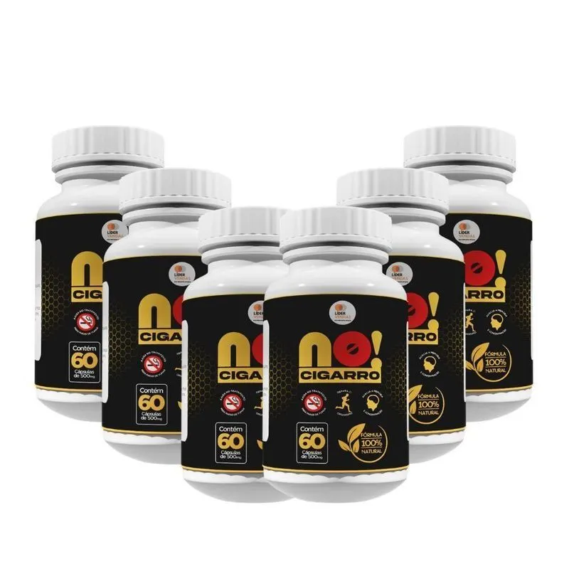 Anti-fumo 60 Cáps Cada Kit Com 6 Unidades Pare De Fumar Hoje