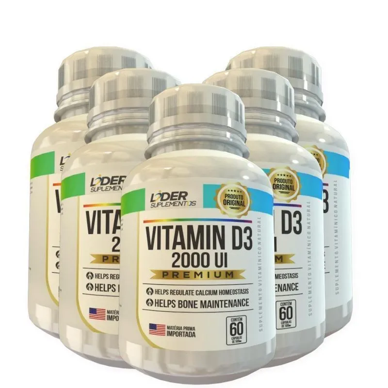 Colágeno Tipo 1, 2 E 3 Com Vit+ C Caps 500mg Kit Com 5 Potes