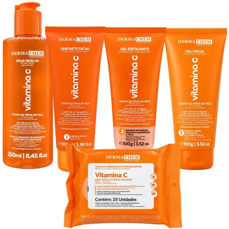 Kit Dermachem Vitamina C Com 5 Produtos