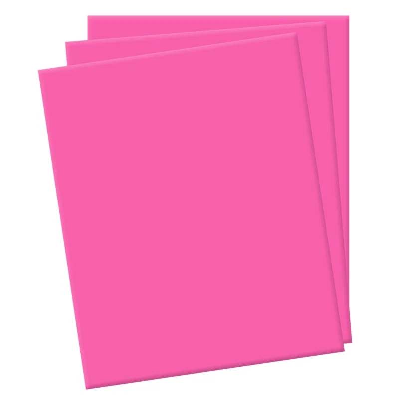 Folhas De E.v.a. Ibel - 05 Unidades 40cm X 48cm - Rosa Flúor