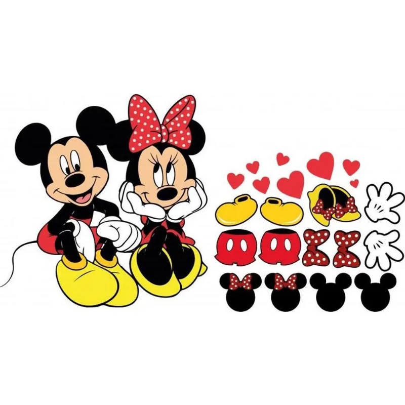 Adesivo De Geladeira Mickey E Minnie - Mod1