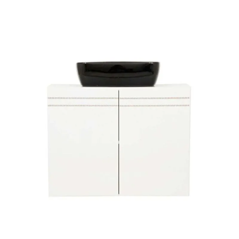 Gabinete Strass 80cm branco Harpex