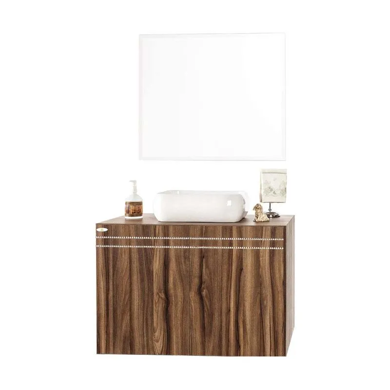 Gabinete Strass 80cm nogal Harpex