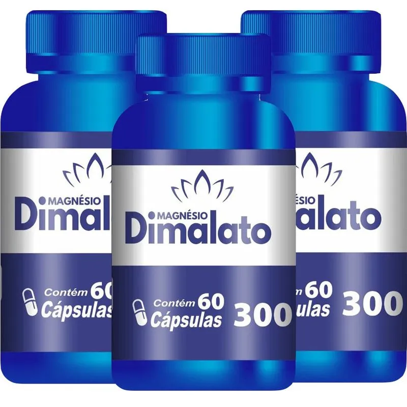 Magnésio dimalato 300MG C/180 cáps