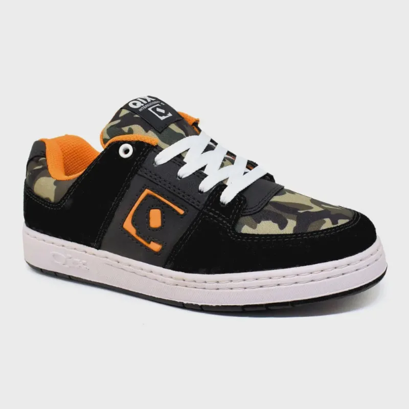 Tênis Qix 90 S Preto Laranja Camuflado 25004